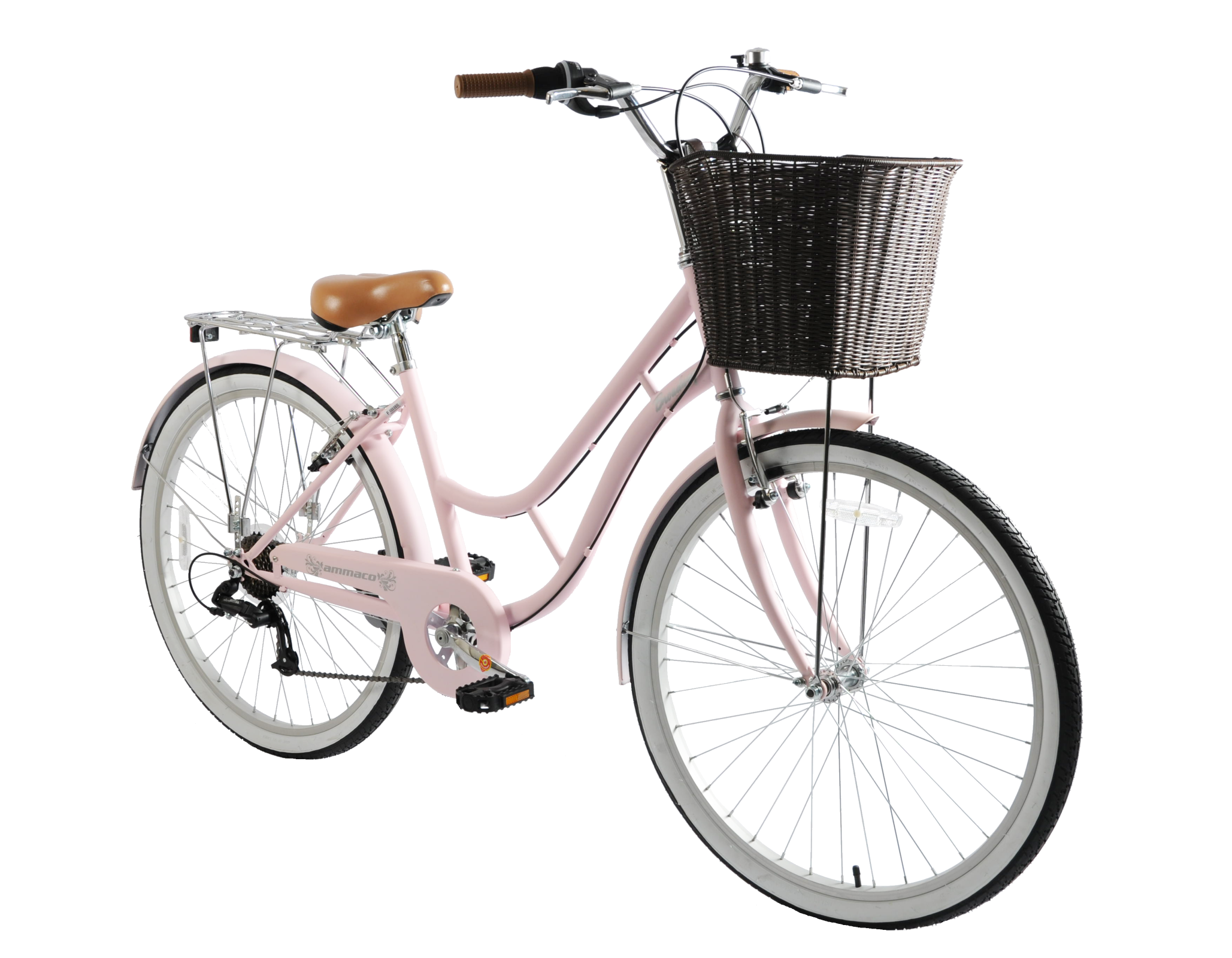 pastel bike with basket